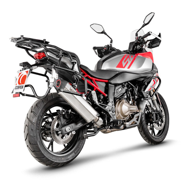 Scorpion Exhaust QJ SRT600S - Stainless steel Serket parallel slip on silencer